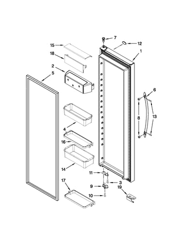 Refrigerator door parts
