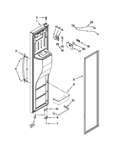 Freezer door parts