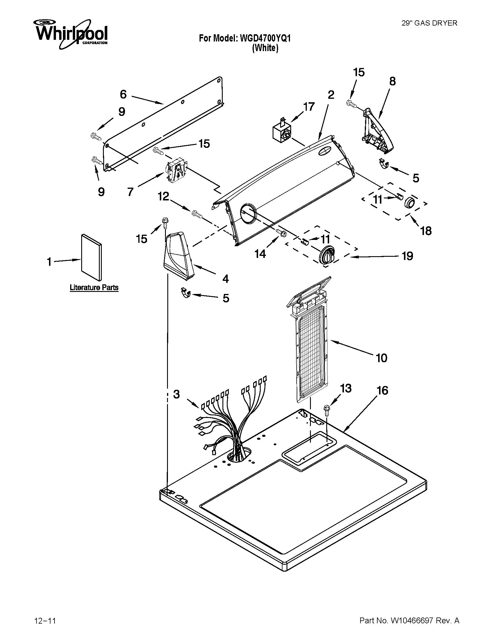 Top and console parts