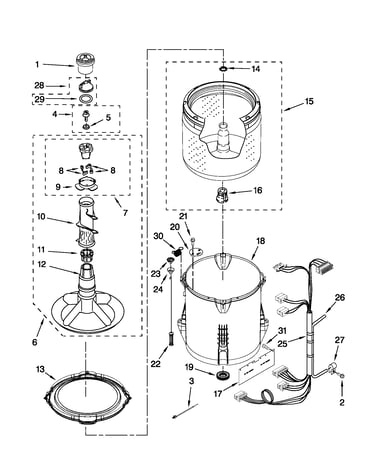 Basket and tub parts