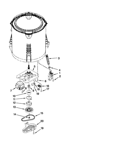 Gearcase, motor and pump parts
