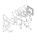 Oven door parts