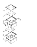 Refrigerator shelf parts