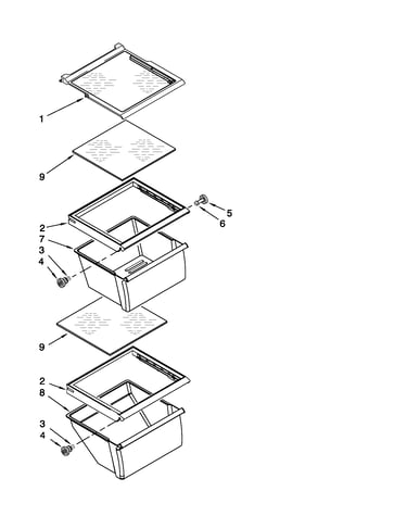 Refrigerator shelf parts