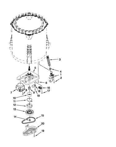 Gearcase, motor and pump parts
