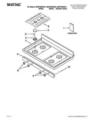 Cooktop parts