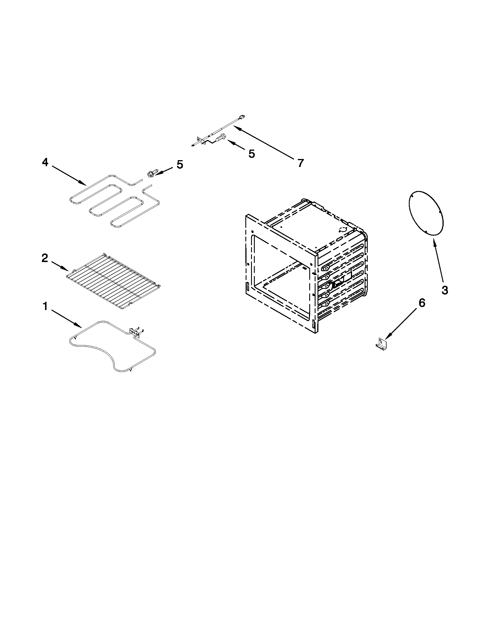 Internal oven parts