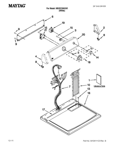 Top and console parts