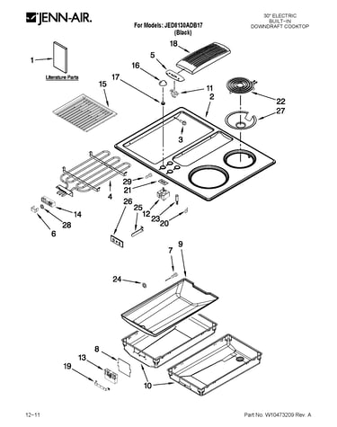 Cooktop parts