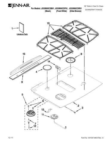 Cooktop parts