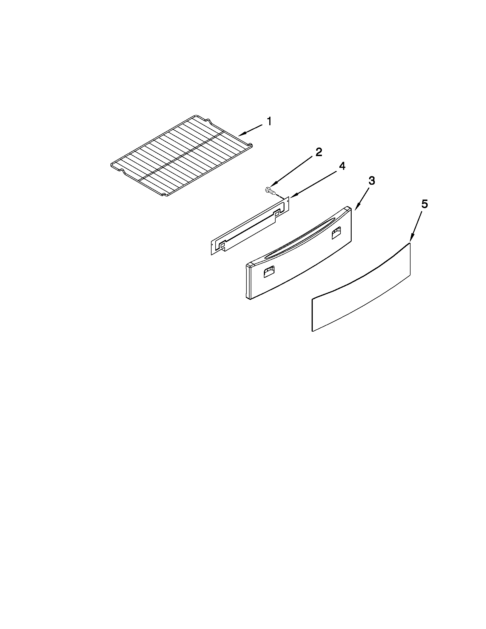 Drawer and rack parts