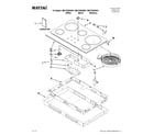 Maytag MEC7536WS01 cooktop parts diagram
