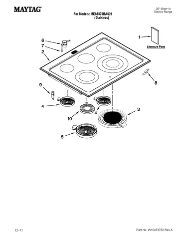 Cooktop parts