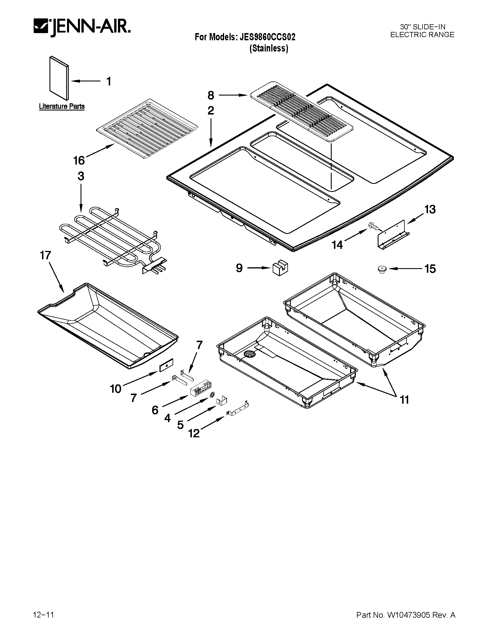 Cooktop parts