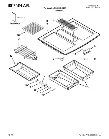 Cooktop parts
