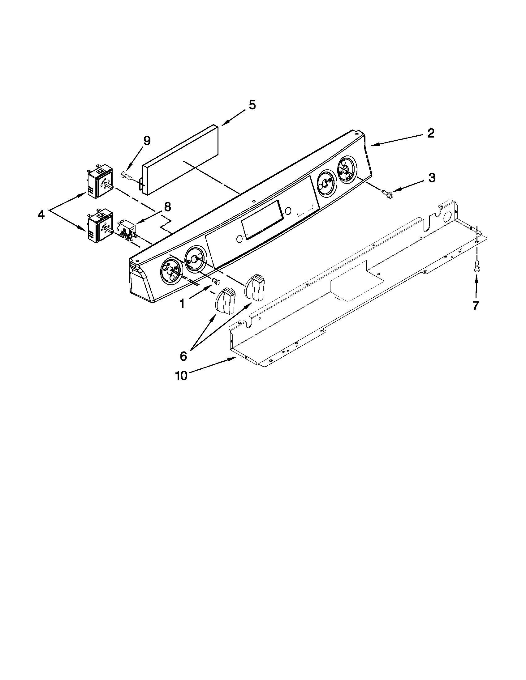 Control panel parts