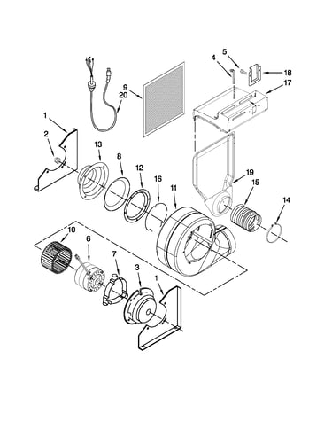 Blower assembly parts