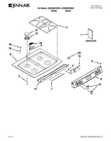 Cooktop parts