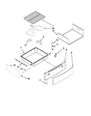 Drawer and rack parts