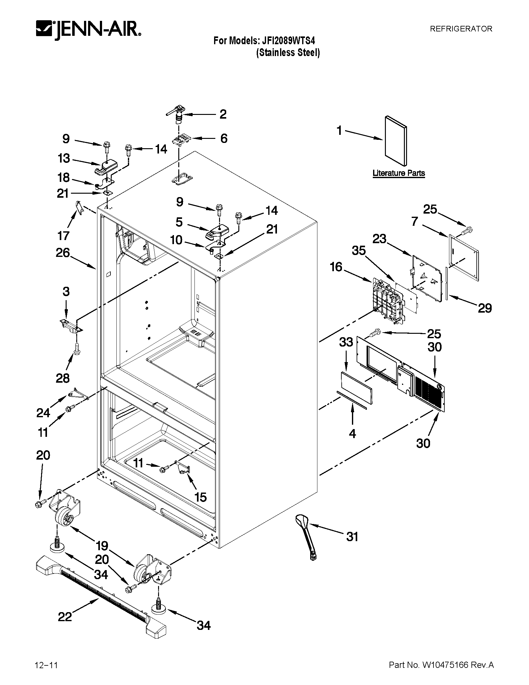 Cabinet parts
