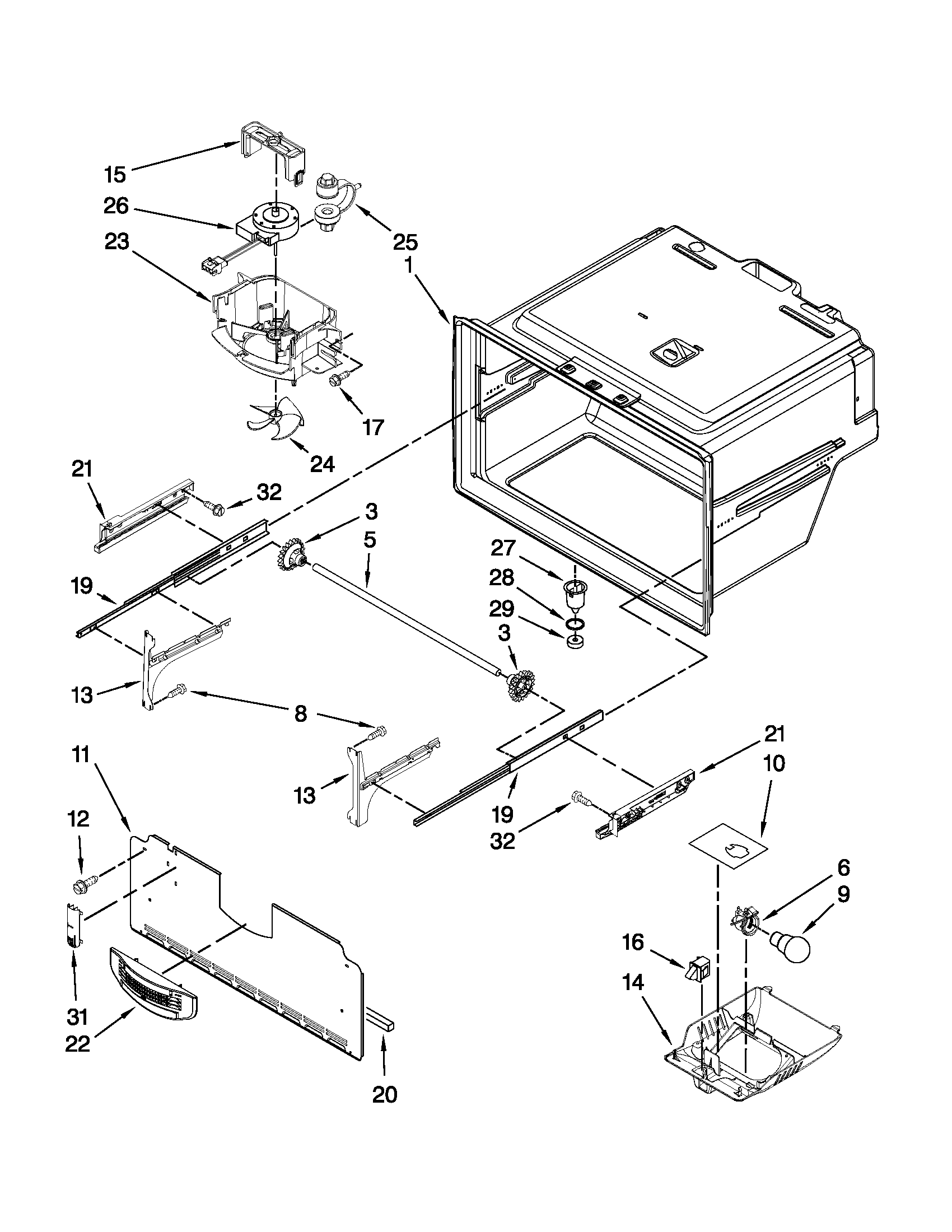 FREEZER LINER PARTS