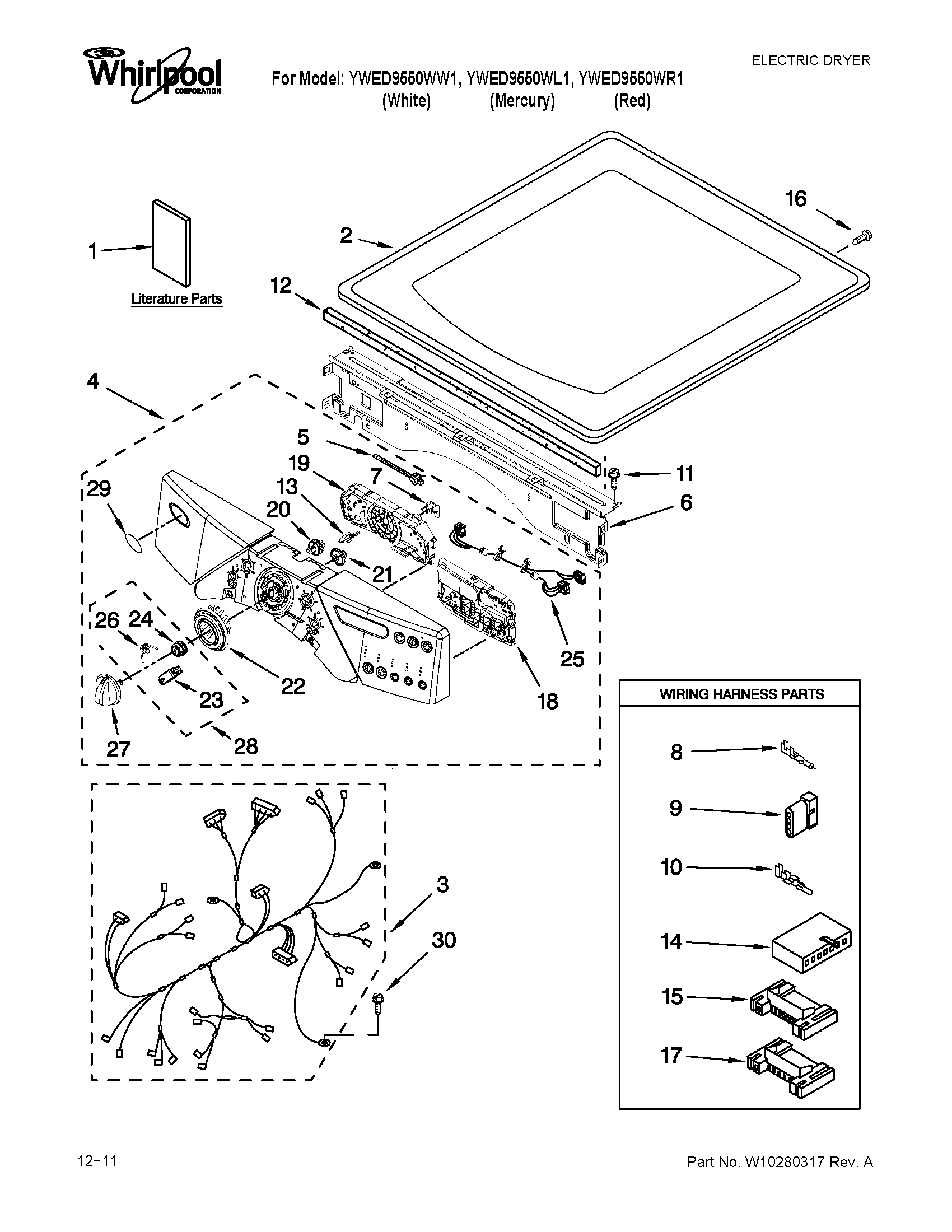 TOP AND CONSOLE PARTS