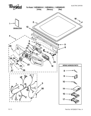 Top and console parts