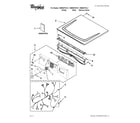 Whirlpool WED9270XL1 top and console parts diagram