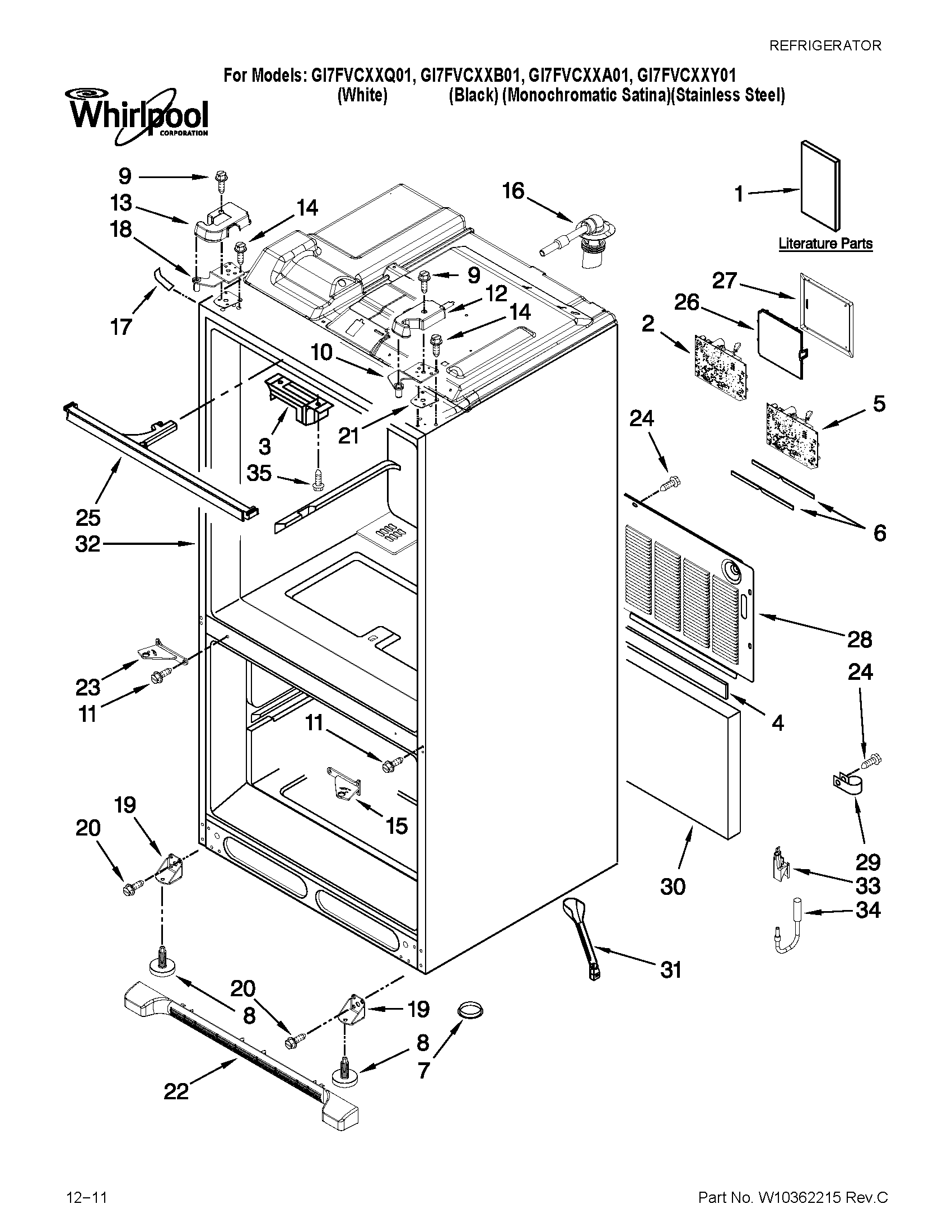 CABINET PARTS