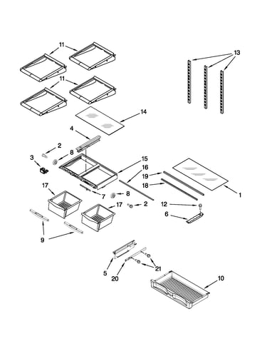 Shelf parts