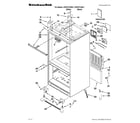 KitchenAid KFIS27CXBL1 cabinet parts diagram