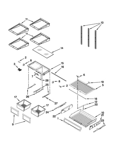 Shelf parts