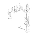 KitchenAid KFIS27CXWH1 motor and ice container parts diagram