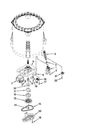 Gearcase, motor and pump parts