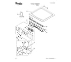 Whirlpool WGD9150WW1 top and console parts diagram