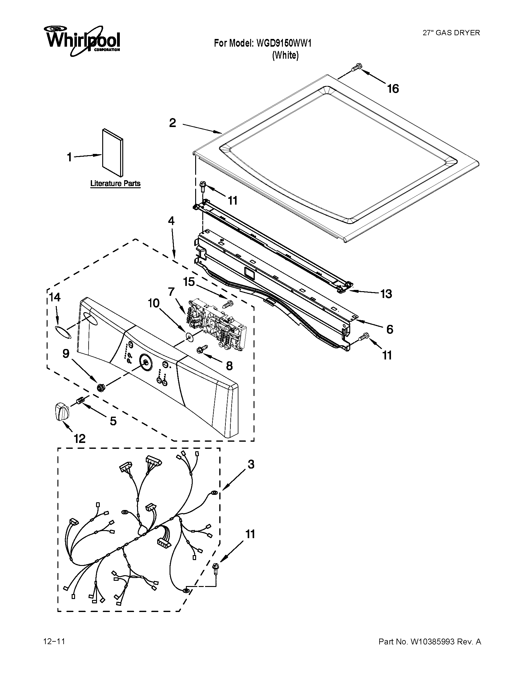 Top and console parts