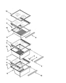Refrigerator shelf parts