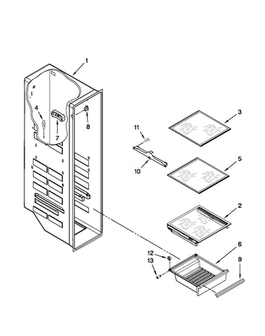 Freezer liner parts