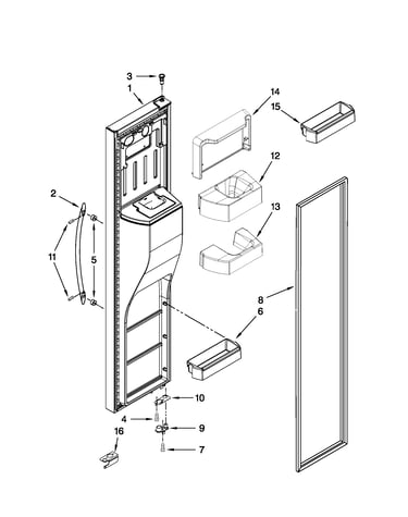 Freezer door parts