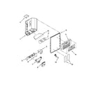 Whirlpool WSF26D2EXW01 dispenser front parts diagram
