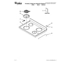 Whirlpool WFE260LXS0 cooktop parts diagram