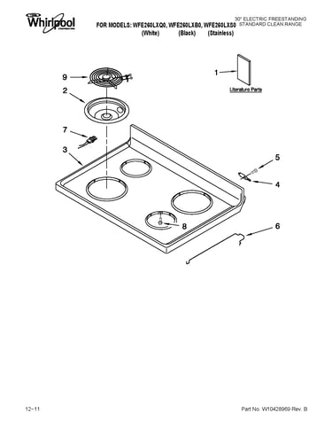 Cooktop parts