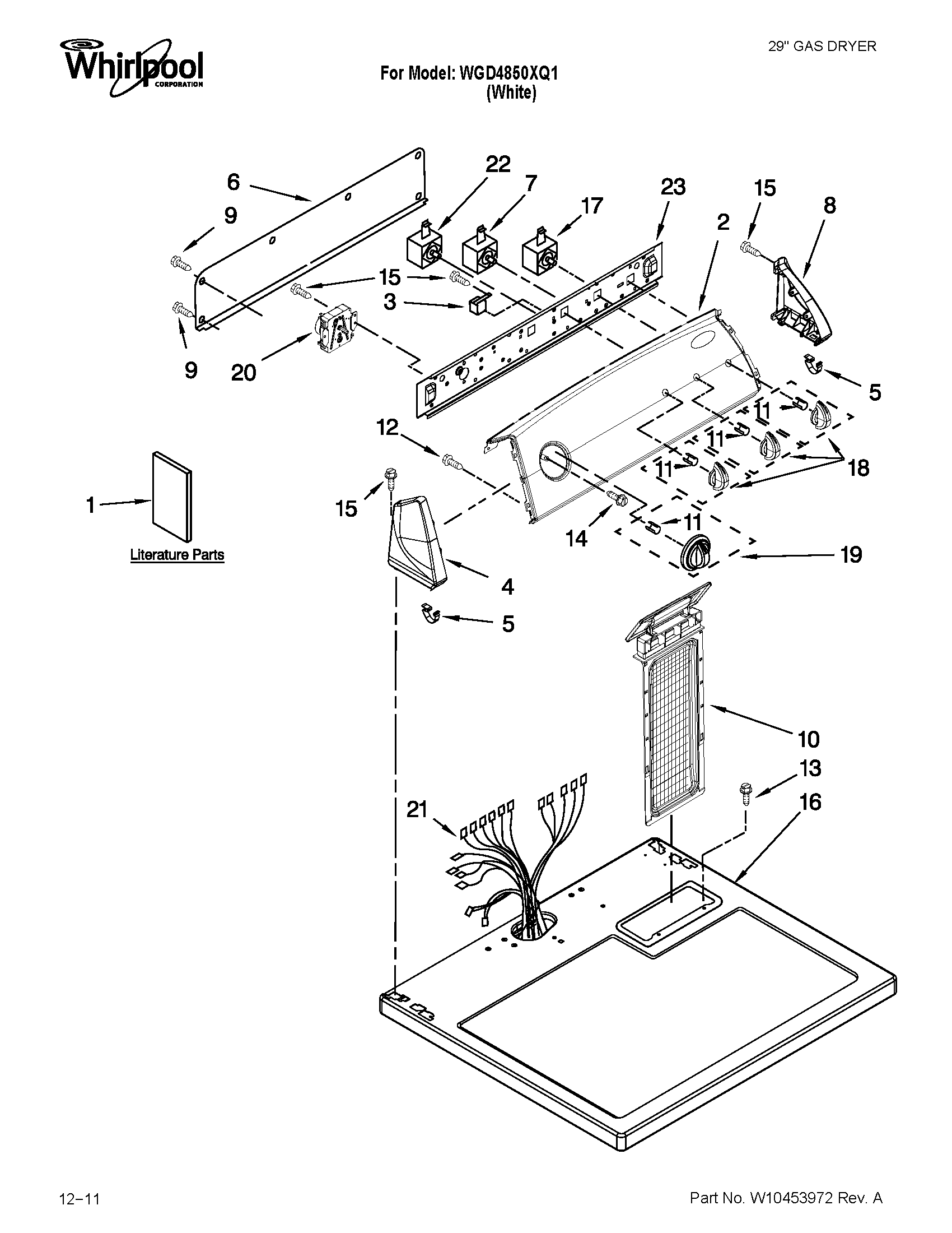 TOP AND CONSOLE PARTS