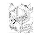 Whirlpool WGD4850XQ1 cabinet parts diagram