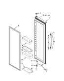 Refrigerator door parts