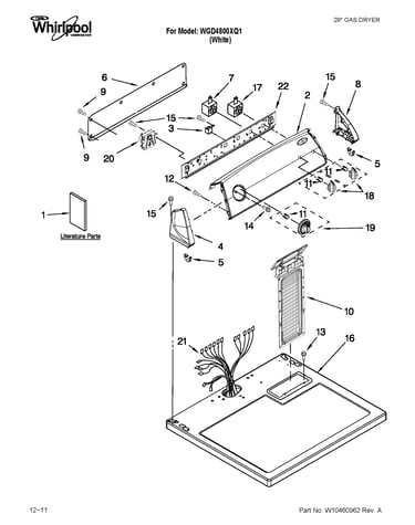 Top and console parts