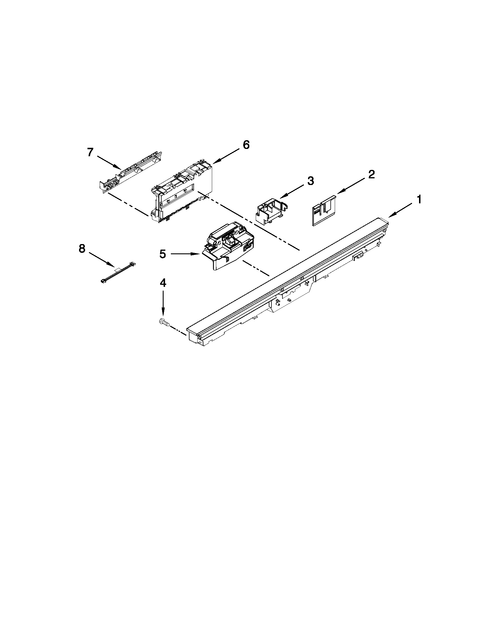 CONTROL PANEL AND LATCH PARTS