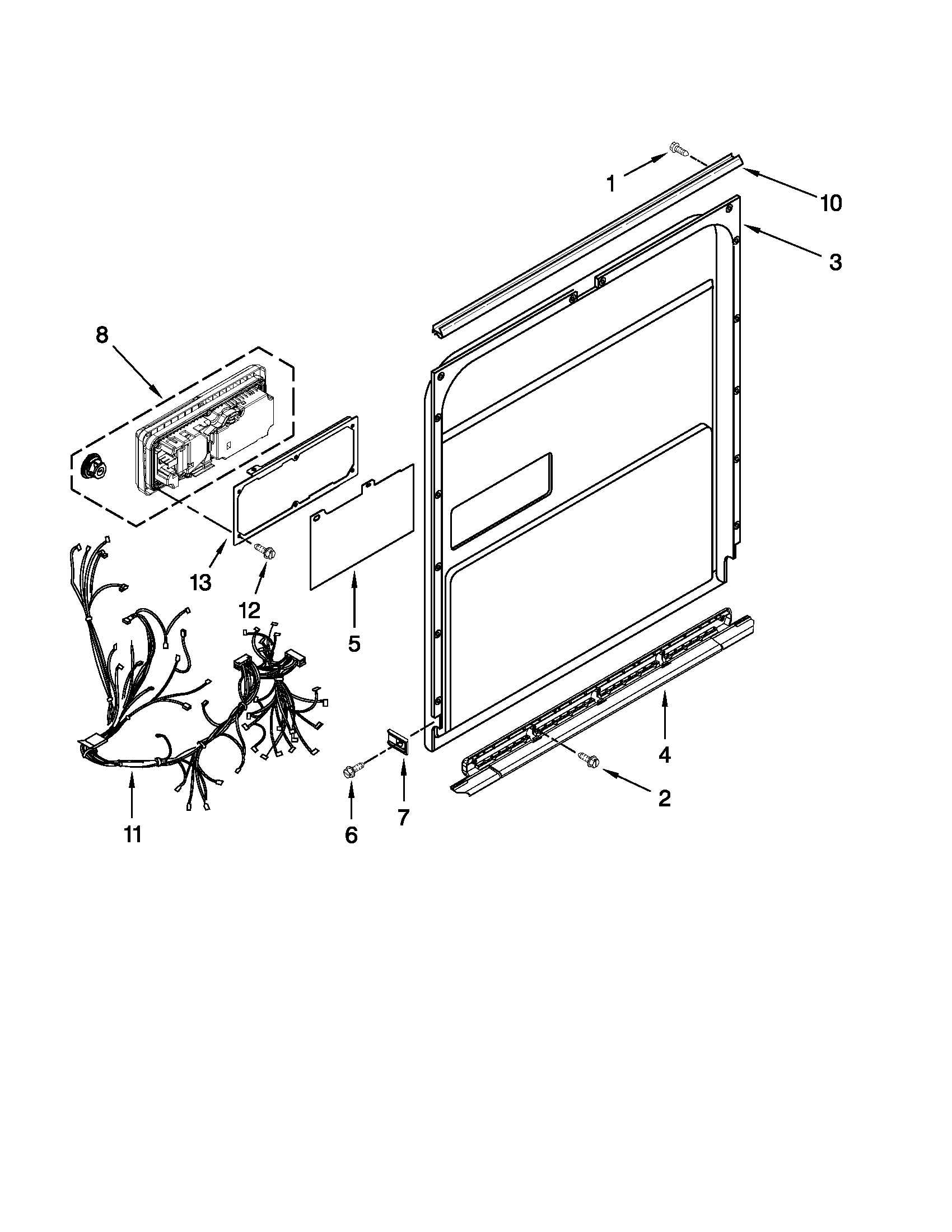 Inner door parts