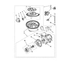 KitchenAid KUDC10IXBL6 pump and motor parts diagram
