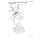 KitchenAid KUDE60FXBL4 door and panel parts diagram